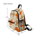 thumbnail image 3 of FORMRS Kids School Backpack with Front Zippered Pocket 12" Student Travel Daypack, Beige Geometric Pattern, 3 of 6