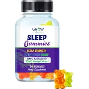 SLEEP GUMMIES By Grow Vitamin- Aid Formula All Natural Support for Normal Sleeping Cycles to Fight Fatigue & Aids Stress Best Non Habit Forming Supplements