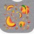 thumbnail image 4 of Inktastic Peach Fruit Party Boys or Girls Baby Bib, 4 of 4