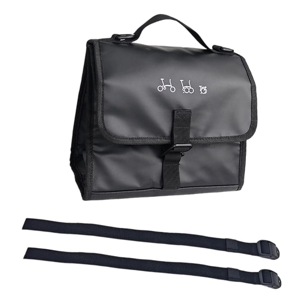 Bolsa para Manillar de Bicicleta Impermeable con Aislamiento Térmico Bolsa de Viaje Plegable Bolso de Almacenamiento Delantero Funda de Barra Ajustabl