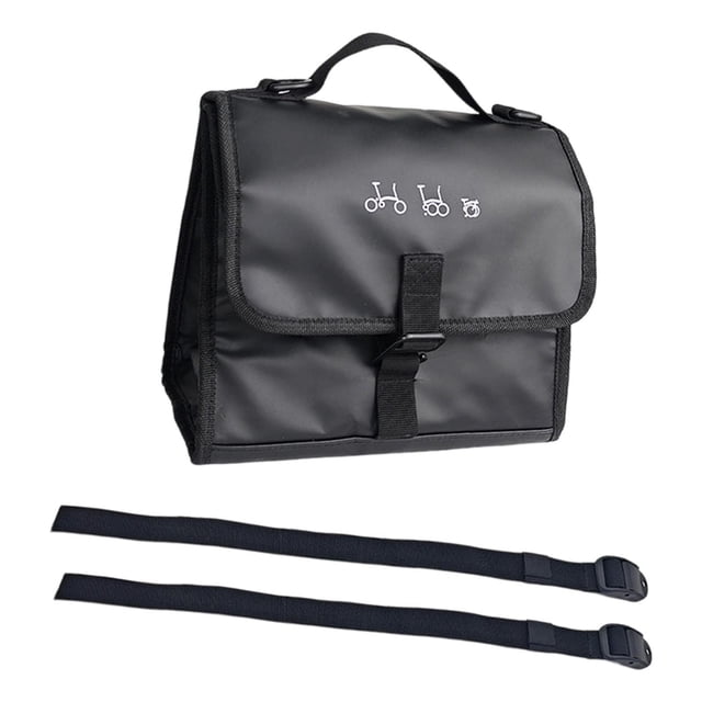 Bolsa para Manillar de Bicicleta Impermeable con Aislamiento Térmico Bolsa de Viaje Plegable Bolso de Almacenamiento Delantero Funda de Barra Ajustabl