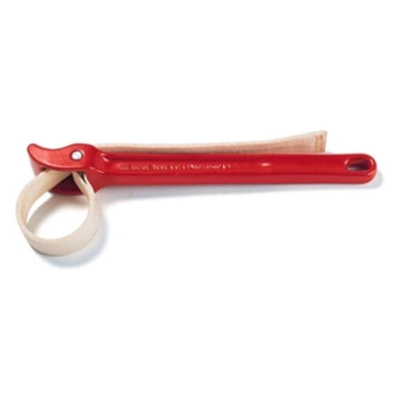 1/2 Inch Strap Wrench - 31335 Polished Pipe Wrench, 2 Inch Pipe Capacity, 3 1/2 Inch O.D. Tube Capacity, Durable Nylon Strap