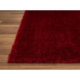 thumbnail image 4 of HR Plush Red Solid Color Shag Rug - Thick Pile, High-End, Soft & Cozy Floor Carpet for Bedroom & Living Room, 4 of 6