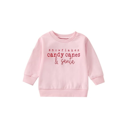 

Ma&Baby Toddler Baby Girls Boys Christmas Sweatshirt Crewneck Long Sleeve Pullover Shirt Tops Clothes