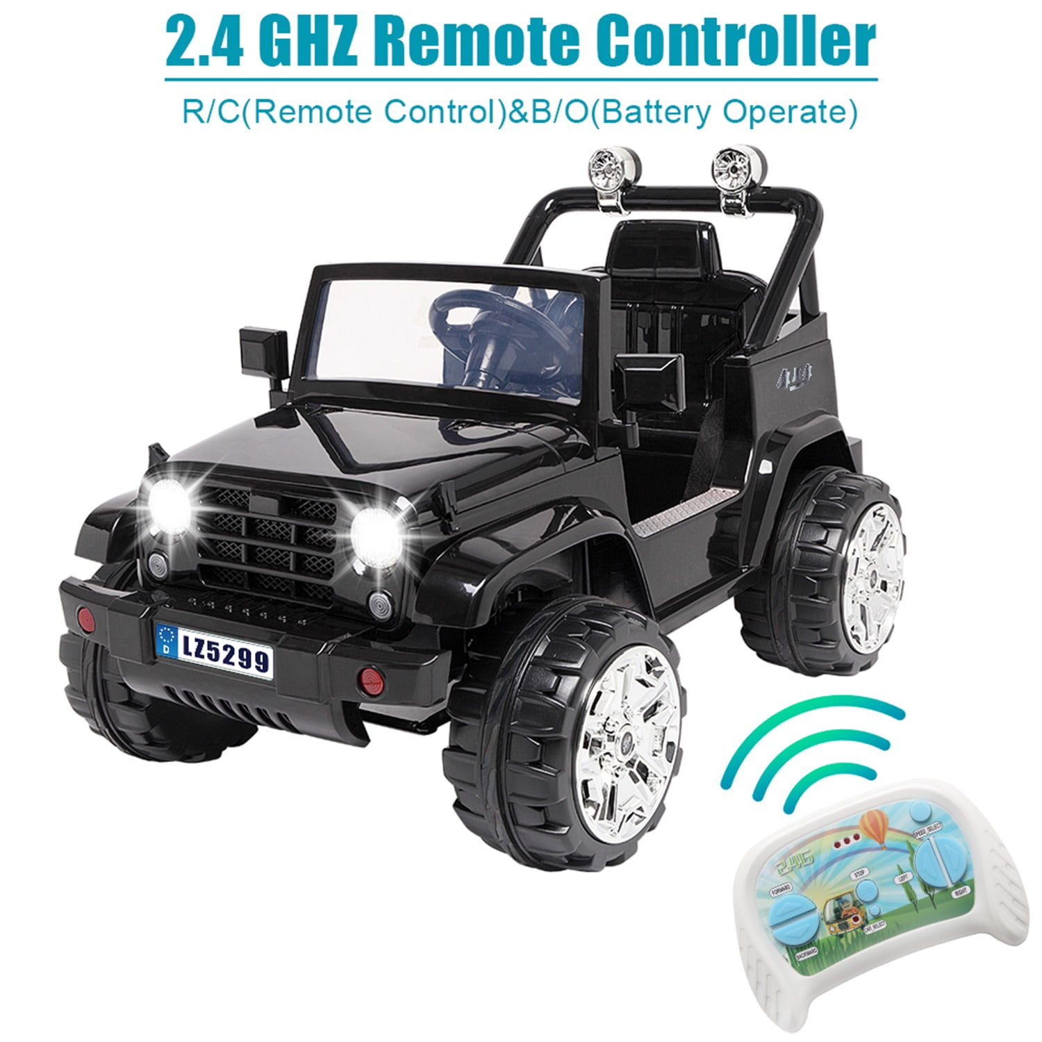 CIPACHO 12V Battery Powered Ride On Truck for 3-8 Kids Unisex (Black) CIPACHO 12V Battery Powered Ride On Truck for 3-8 Kids Unisex (Black)