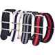 thumbnail image 1 of wonima11 Christmas Gift Military Ballistic Nylon Strap 16mm 18mm 20mm 22mm Premium Nylon Watch Band Strap With Stainless Steel Buckle (4 Packs), White Elephant Gifts, Stocking Stuffers for Men, 1 of 1