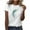 White-10, variant on Tbopshirt Womens Tops,T-Shirts for Women Short Sleeve,Summer Tops Round Neck Feather Printed,S-XXXL,Plus Size Tshirts