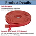 thumbnail image 4 of TPE Self-Adhesive Flexible Molding Trim Ceiling Molding Wall Trim for Furniture Red 22.5mm about 5m/roll, 4 of 6