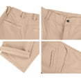 thumbnail image 6 of Zimjoy Men's Cargo Pants Tear Resistant Waterproof Tactical Pants Multi-Pockets and Seam Outdoor Work Hiking Trousers (No Waistband),Khaki S, 6 of 8