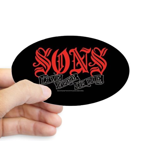 Stickers Dice - CafePress - Sons Live Free Or Die - Sticker (Oval)