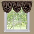 thumbnail image 3 of PowerSellerUSA 2-Pack Window Curtain Panels Set, 52"W x 84"L Inches Rod Pocket Blackout Energy Efficient Panels with Damask Design, Modern Elegant Style Long Curtains for Room Decore, Brown, 3 of 3