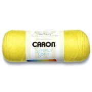 Caron Simply Soft Brites 4 Medium Acrylic Yarn, Super Duper Yellow 6oz/170g, 315 Yards
