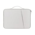 thumbnail image 3 of Almencla Carrying Case Tablet Sleeve Bag Sturdy Nylon Outside Pockets Hold Daily Shockproof Pouch Bags Handbag for Travel Office Home , White, 11 inches, 3 of 8