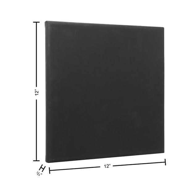 Art Advantage 12x12 Inch Stretched Canvas - Black Edge Cotton Canvas For Acrylic & Oil Painting 3 thumbnail image