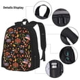 thumbnail image 5 of Naloa BBQ Party Print Large Capacity Backpack Lunch Bag Pencil Case Combination 3 Piece Set for Student, 5 of 8