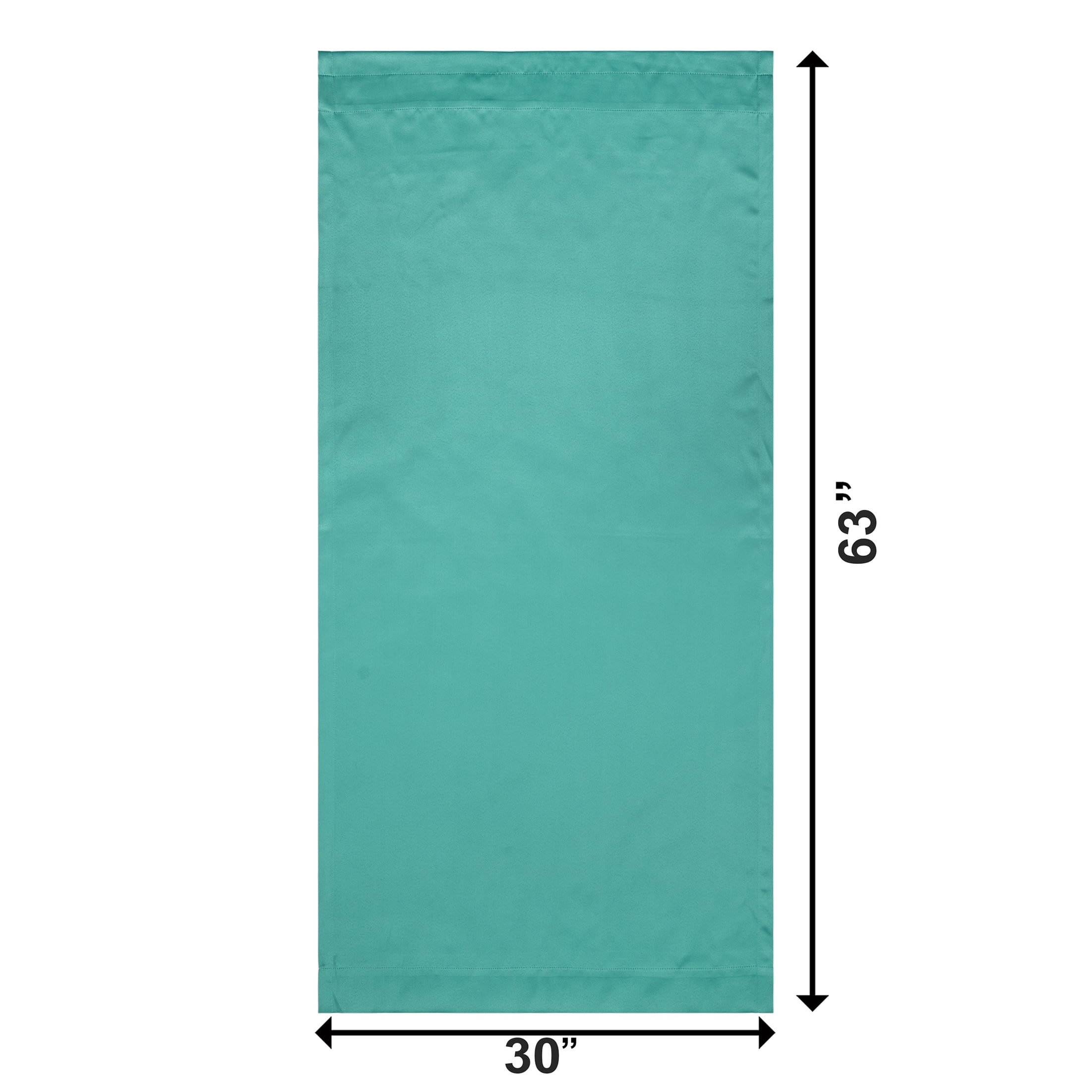 Your Zone Room Darkening Curtain Panel Pair, Set of 2, Teal Moss, 30 in W x 63 in L