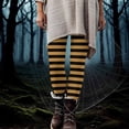 thumbnail image 2 of Simua Women's Striped Leggings Stretchy Workout Pants Ugly Christmas Leggings Halloween Party Tights, 2 of 9