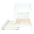thumbnail image 6 of Twintwin Bunk Bed With Ports, Desk, Storage, And Twin Trundle In White Storage - Enhance Your Bedroom's Appeal Function, 6 of 7