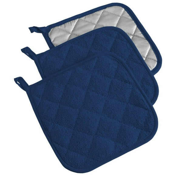Colección Potholder DII Basic Terry, 100% algodón, 3 piezas