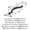 thumbnail image 2 of Amerock Inspirations 3 inch (76mm) Center-to-Center Oil-Rubbed Bronze Cabinet Pull, 10 Pack, 2 of 3