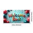 thumbnail image 3 of LUUFILx Welcome Back Banner Colorful Confetti Balloons Decorative Background Party Supplies Event Backdrop Celebration Welcome Banner Photography Props, 3 of 9