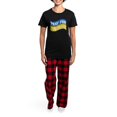 thumbnail image 4 of CafePress - Pray For Ukraine Pajamas - Women's Short Sleeve Print T-Shirt and Pants Dark Cotton Pajama Set, 4 of 7