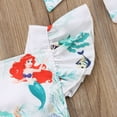 thumbnail image 5 of Infant Baby Girls Mermaid Romper Bodysuit Headband Clothes 2Pcs Outfit Set, 5 of 8