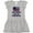 AC-Heather Grey, variant on Inktastic Fireman Daddy is a Firefighter Girls Toddler Dress