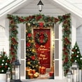 thumbnail image 5 of Kdkad Christmas Door Cover 35x71 Inch Polyester Holiday Door Xmas Decoration for Indoor Outdoor, Christmas Party Festival Home Front Door Cover Decor, 5 of 7