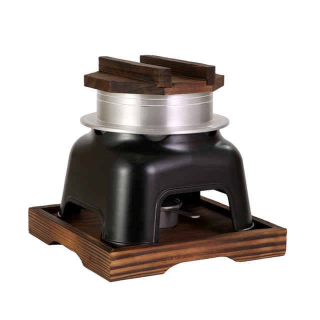 DOLITY Japanese Rice Pot Cookware Pot Stand Stovetop Kamado Set for Camping Picnics large