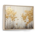 thumbnail image 2 of Designart "White And Gold Minimalist Forest I" Forest Floater Framed Wall Decor, 2 of 5