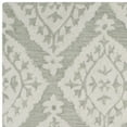thumbnail image 2 of SAFAVIEH Micro-Loop Linton Damask Trellis Wool Area Rug, Sage, 5' x 8', 2 of 4