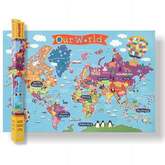World Map for Kids