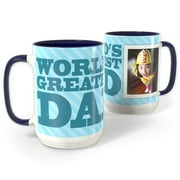 Customizable Photo Mug, Dark Blue 15oz