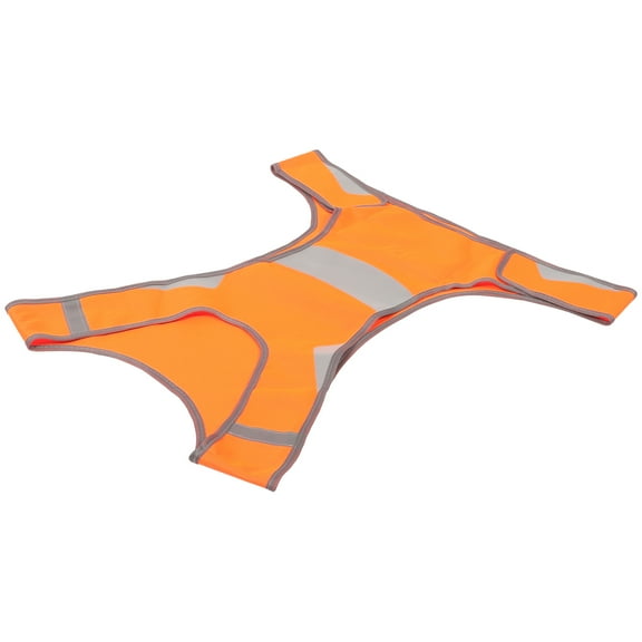 Tank Top Running Vest Orange Reflective Protection Cycling Sports Polyester Cloth Man Night