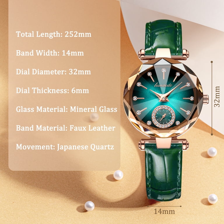 Alps Women's Round Diamond-Cut Quartz Watch photo 7