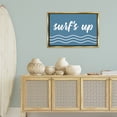 thumbnail image 4 of Stupell Industries Eclectic Blue Surf's Up Gold Floating Frame Canvas Art, 31 x 21, by Lettered and Lined, 4 of 8