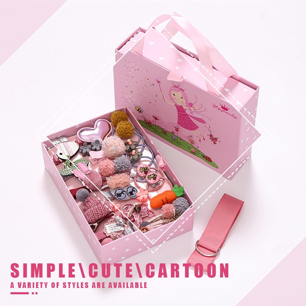 Tureclos Tureclos 24pcs Kids Hair Clips Non Slip Cute Cartoon Barrette Bowknot Hairpin Bobby Pins Head Rope Girls Gift E Walmart Com Walmart Com