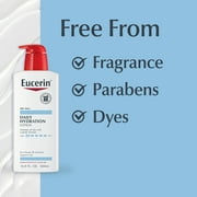 Eucerin Daily Hydration Body Lotion, Unscented Body Lotion, 16.9 fl oz Pump Bottle