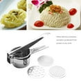 thumbnail image 2 of NUZYZ Manual Stainless Steel Potato Ricer Squeezer Food Crusher Masher Kitchen Tool, 2 of 7