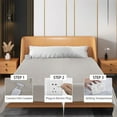 thumbnail image 4 of Electric Heating Blanket Double Control Heated Blanket, Fast Heating Temperature Control Underblanket with Auto Shutoff and Safety Protection, Warm Heating Mat for Beds Winter Sleeping Use, 4 of 8