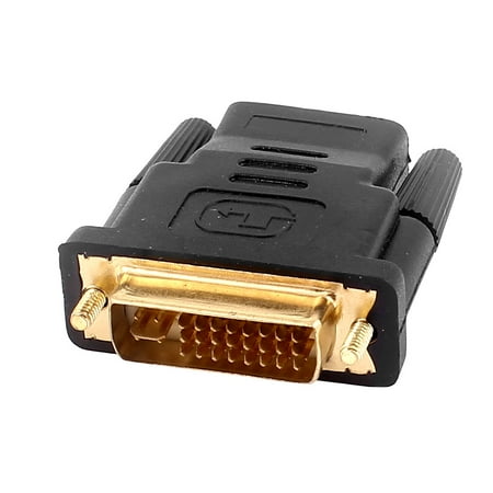 - DVI-I Dual Link 24+5 Male to HDMI Female Connector Adapter