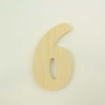 thumbnail image 1 of Package of 1, 10 Inch X 1" Baltic Birch "6" Plywood Numbers In The Goudy Heavy Font | Thick For Art & Craft Project, Made in USA, 1 of 1