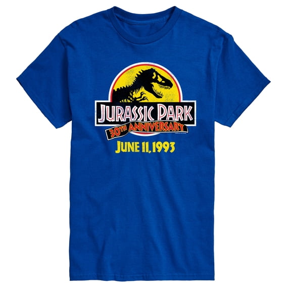 Jurassic Park - 30Th Logo - Men's Short Sleeve Graphic T-Shirt