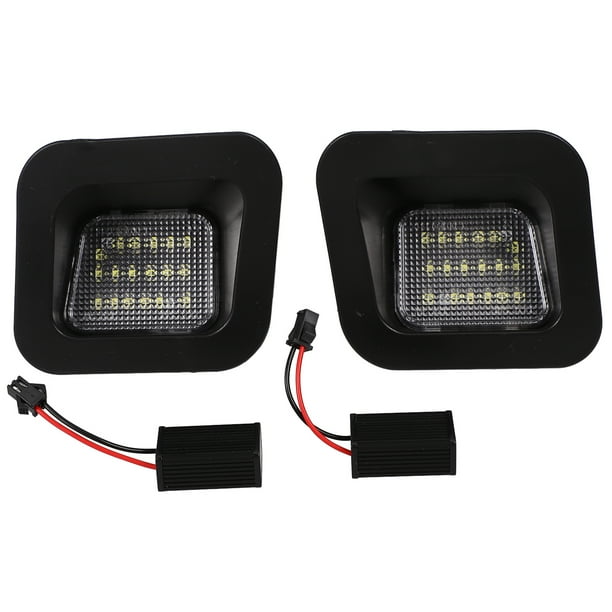 1 par de luces LED de placa de matrícula, lámpara de etiqueta, luces de placa de repuesto compatibles con Dodge