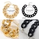 thumbnail image 2 of Pulseras de cadena cubana para hombres y mujeres, pulsera de tendencia hip-hop con personalidad de moda para niñas, regalos de fiesta de vacaciones, 2 of 5