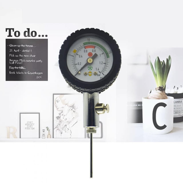 Wchiuoe Pressure Measurement Table,Portable Football Pointer Pressure Gauge Inner Pressure Measurement Table for Basketball Volleyball Soccer Ball,Basketball Pressure Gauge