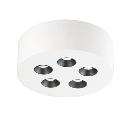 

ET2 Lighting E25010-WT Peg 5-Light LED Flush Mount - White