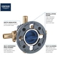 thumbnail image 2 of Grohe Grohsafe 35113000 Pressure Balance Rough-In Valve, 2 of 6