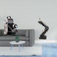 thumbnail image 2 of Estatua de cámara,Figura coleccionable de modelo de estatua de cámara,Estatua de escalera,Estatua de escalera con libros para escalar,decoración artística,Escultura de escalera de, 2 of 8